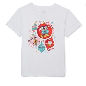 New! Disney Minnie Mouse Holiday Cheers Christmas Graphic T-Shirt